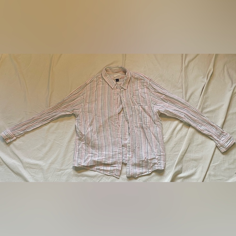 Universal Thread Multicolor Striped Button-Down Shirt
